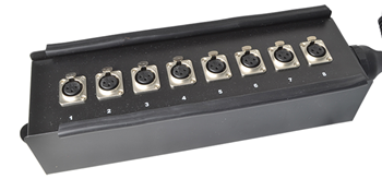 8 Input Stage Box Snake With Metal Connectors & Ident (INPUTS Only) 10m Lead